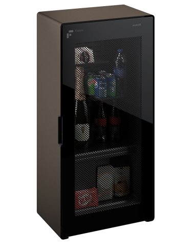 Wall minibar with glass door - Capacity 18 liters - cm 39.5 x 24 x 79.5 h