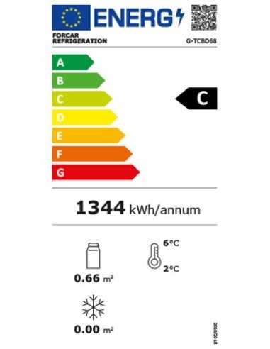 Vetrina refrigerata - Modello TCBD68