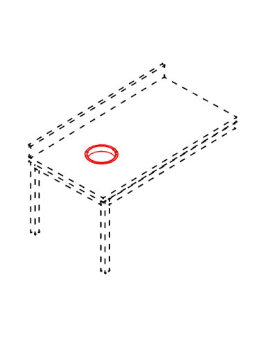 Hole hinged with rubber ring