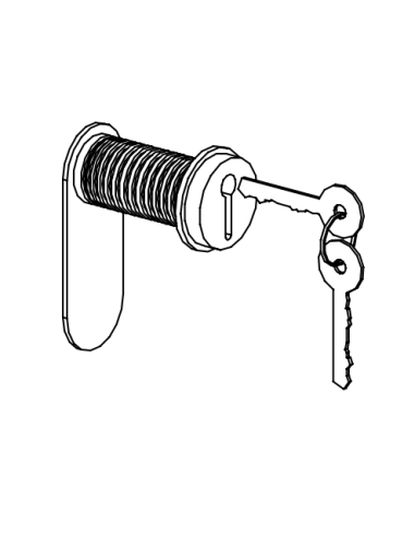 Cylinder lock with key