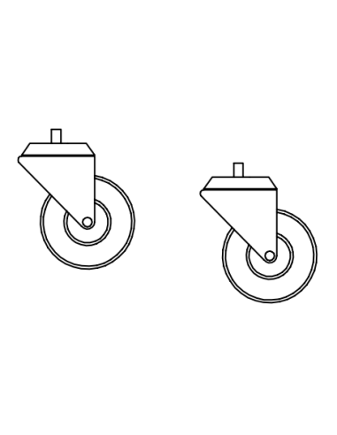 Rotating wheel with brake