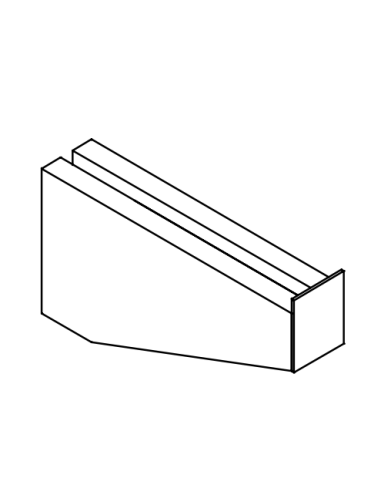 Single support adjustable for shelf capacity 20 kg prof. shelf 30/50 cm