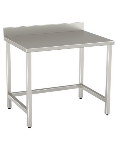 Table per day AISI 304 - Alzatina - Depth 70 - Square legs