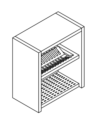 Pensamientos por día - Escurridor de platos - Estante acolchado - Altura 60 cm - Dimensiones diversos