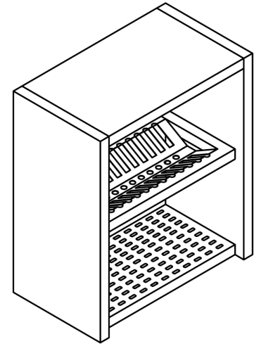 Pensamientos por día - Escurridor de platos - Estante acolchado - Altura 80 cm - Dimensiones diversos