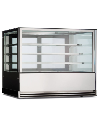 Vidrio panorámico refrigerado - Para la pasta - Ventilado - Temperatura +2 °C / +10 °C - Cm 150 x 74 x 130 h