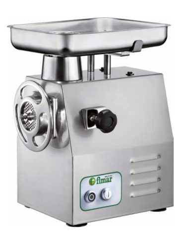 Meat mincer 200-300 Kg/hour  - Single phase - Steel frame and hopper