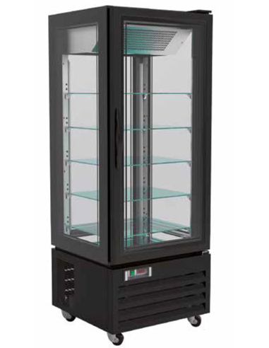 Refrigerated display case - Temperature +2 +8 °C - Capacity 280 lt - Ventilated - cm 65 x 65 x 150 h