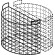 Basket 1/2 for cooking pot - Lt 150 - Dimensions cm 56 x 49 h