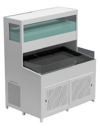 Refrigerated tank for crustaceans - Crustaceans 30 kg - cm 200 x 100 x 186 h