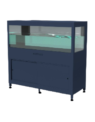 Acquario per crostacei - Volume 450 lt - Crostacei 25 kg - cm 150 x 60 x 143 h