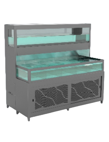 Aquarium for crustaceans and molluscs - Crustaceans/Mollusion 30 kg/90kg- cm 200 x 100 x 186 h