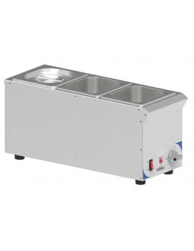 Salsa bath - Capacity 3 x GN 1/6 - cm 20.8 x 55.5 x 25.5 h