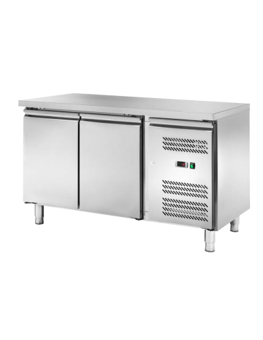 Refrigerated table - N.2 doors - cm 136 x 60 x 85 h