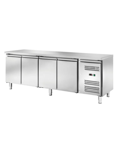 Refrigerated table - N.4 doors - cm 223 x 60 x 85 h