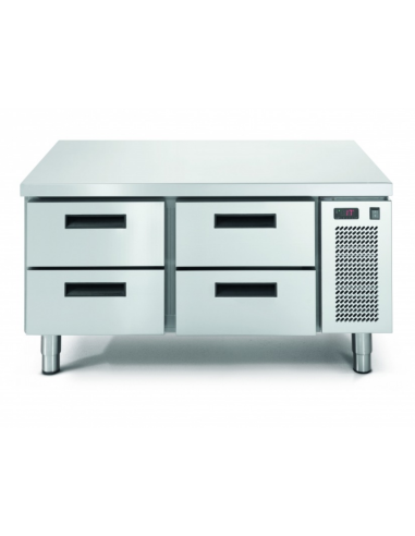 Refrigerated table - N.4 drawers - cm 120 x 68.5 x 62.4 h