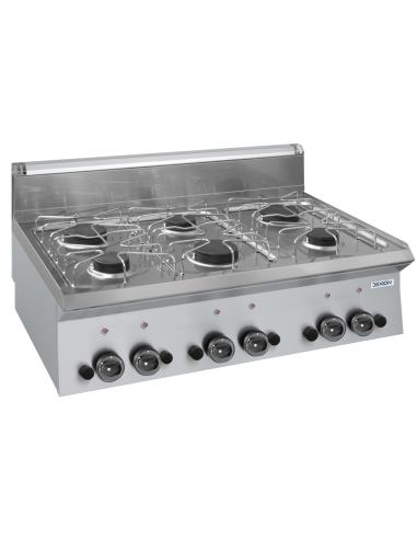 Gas cooker - From the counter - N. 6 fires - cm 100 x 65 x 27 h