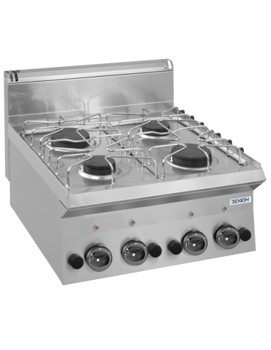 Cucina a gas - Da banco - N. 4 fuochi - cm 60 x 65 x 27 h