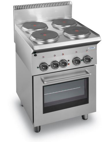 Electric kitchen - N. 4 fires - Ventilated electric oven with grill - cm 60 x 65 x 85 h