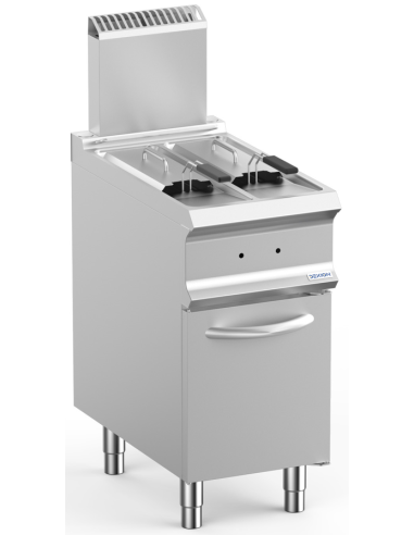 Gas fryer - Capacity 7+7 lt - cm 40 x 73 x 118 h