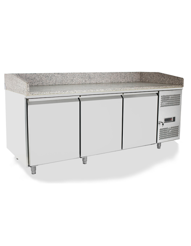 Pizza counter 3 door - cm 201 x 80 x 84 h