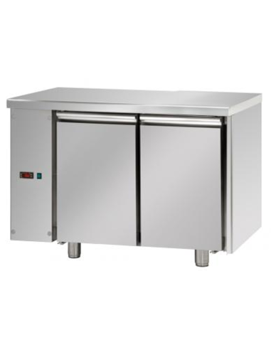 Tavolo gastronomia - Senza gruppo sinistra - N.2 porte - cm 120 x 70 x 80/101h