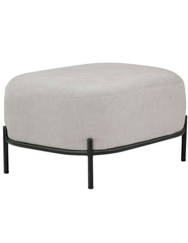 Pouf - Metal pintado - Recubrimiento de tela - cm 63 x 47 x 37 h