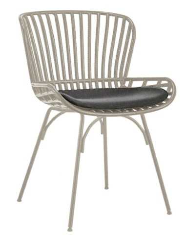 Chair - Metal frame - Polypropylene shell with cushion - cm 48 x 48 x 80 h