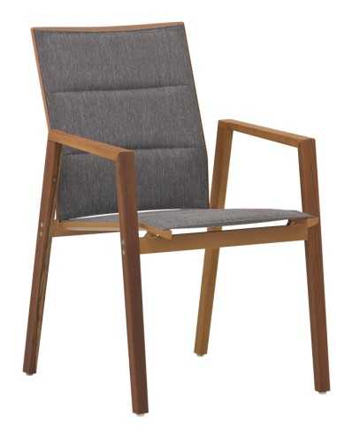 Armchair - Structure in teak - cm 57 x 48 x 88 h