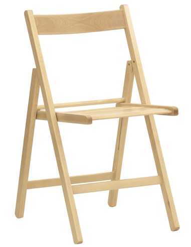 Chair - Foldable beech wood frame - cm 37.5 x 35 x 76 h