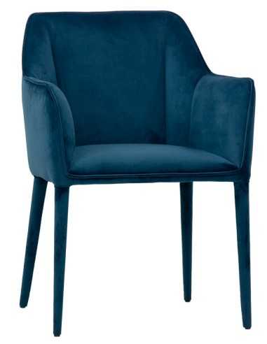 Chair - Metal - Padded - Velvet cover - cm 46 x 46 x 86 h