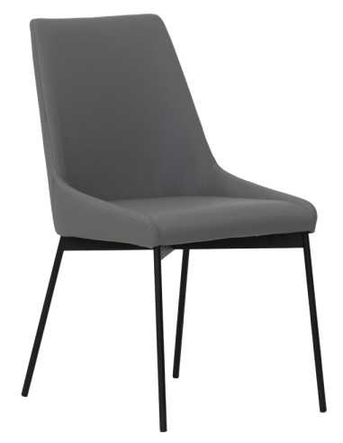 Silla - Metal pintado - Asiento y tapizado trasero - cm 45 x 45 x 86 h