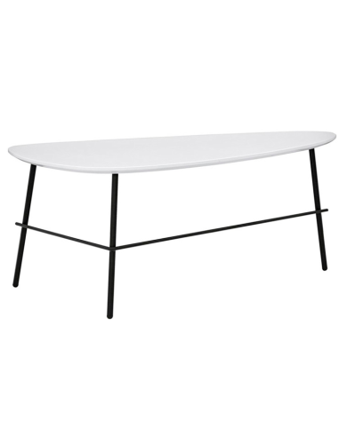 Table - Painted metal - Painted MDF top - cm 130 x 57 x 40,5 h