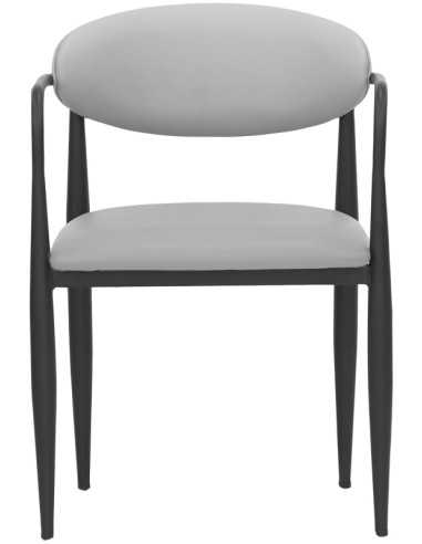 Silla - Metal pintado - Asiento y tapizado trasero - cm 47 x 47 x 76 h