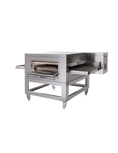 Horno de túnel para pizzas a gas - 30 pizzas por hora - cm 134 x 110 x 48 h