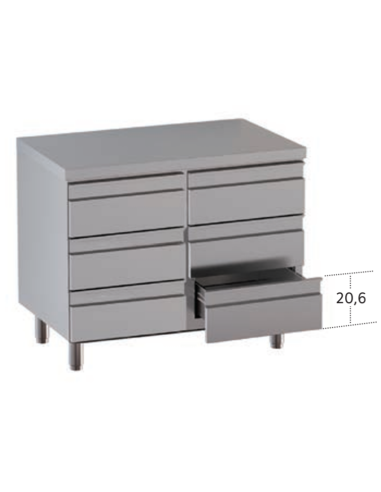 Boxer - N. 6 drawers - Deep 70 - cm 100 x 70 x 85 h