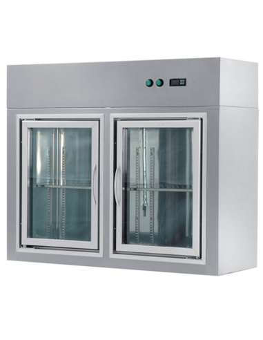 Pensile refrigerato - N.2 ante a battente - cm 110 x 40 x 90 h