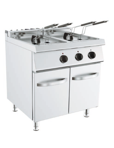 Electric fryer - Capacity 18 + 18 lt - cm 80 x 73 x 90 h