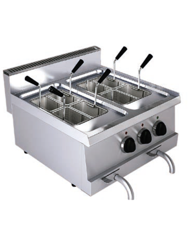 Electric cooker - Capacity 10 +10 lt - cm 60 x 60 x 30 h