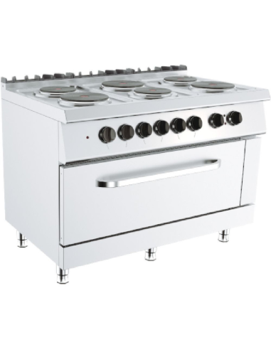 Electric kitchen - Electric oven - N.6 fires - cm 120 x 73 x 90 h