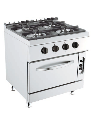 Cucina a gas -  N.4 fuochi - Forno elettrico - cm 80 x 73 x 90 h