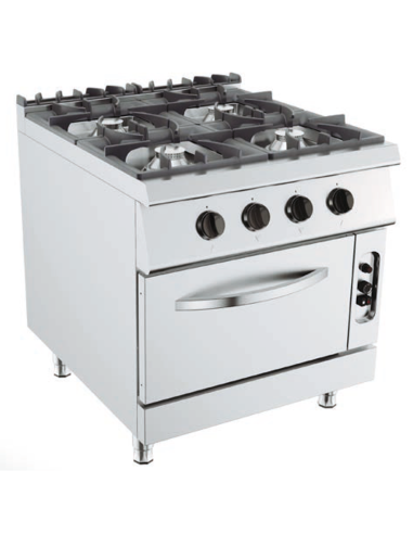 Cucina a gas -  N.4 fuochi - Forno elettrico - cm 80 x 90 x 90 h