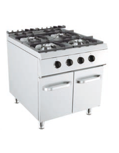 Cucina a gas - N.4 fuochi - cm 80 x 90 x 90 h