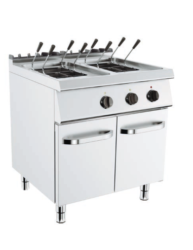 Electric cooker - Capacity 24 + 24 lt - cm 80 x 73 x 90 h