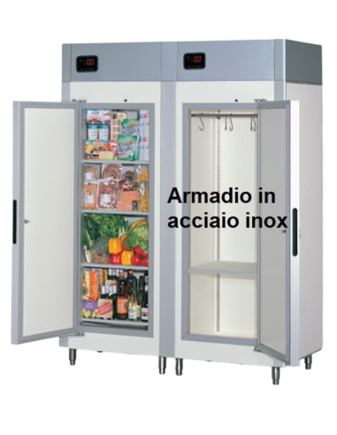 Armadio smontabile - Vani separati - Temperatura -18 -22 °C- cm 172 x 82 x 235.5 h