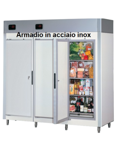 Armadio smontabile - Vani separati - Temp. -18 -22°C - cm 244 x 82 x 235.5 h