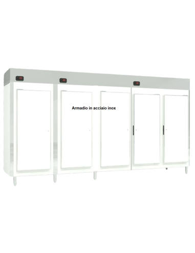 Demountable Wardrobe - Separate Rooms - Temperature 0 +10°C/-18 -22°C - cm 400 x 82 x 235.5 h