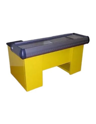 Checkout counter with double basin - Length 170 cm