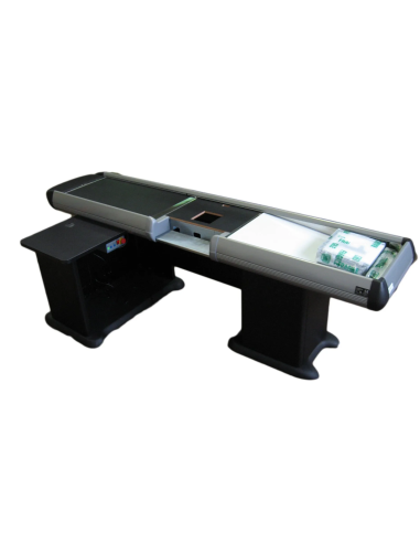 Straight checkout counter with scanner provision - cm 336.8