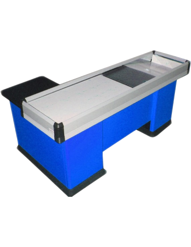 Straight checkout counter - Conveyor belt - cm 303